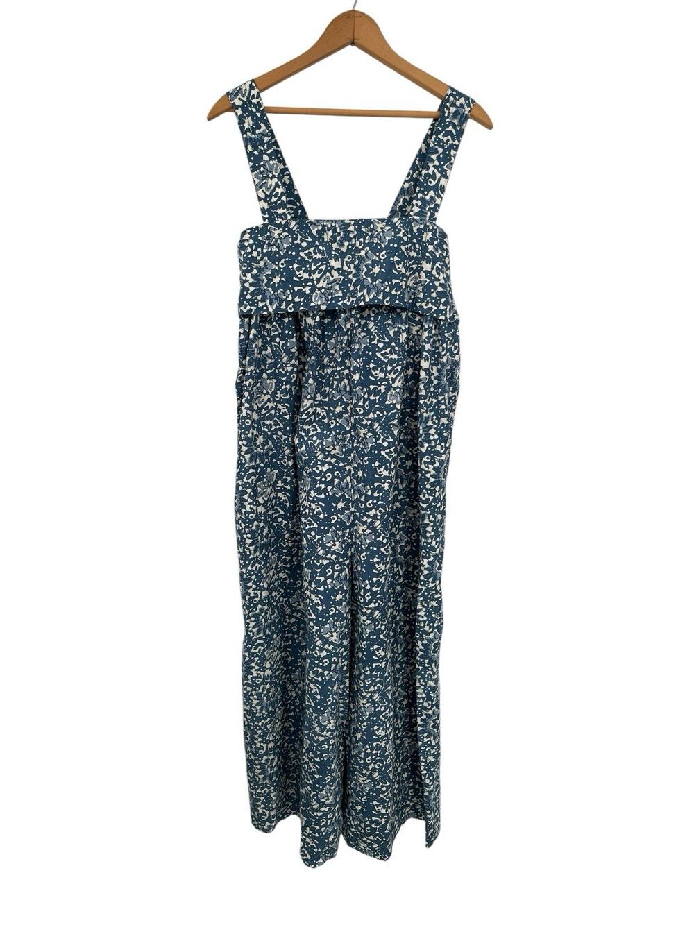 NWT Ulla Johnson Iggy Jumpsuit Indigo Batik Wide Leg Size 2